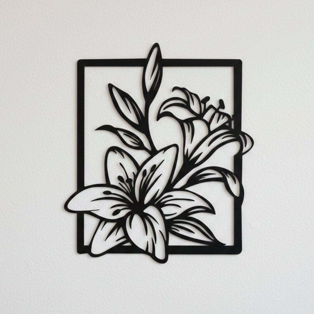 Cadre motif fleurs