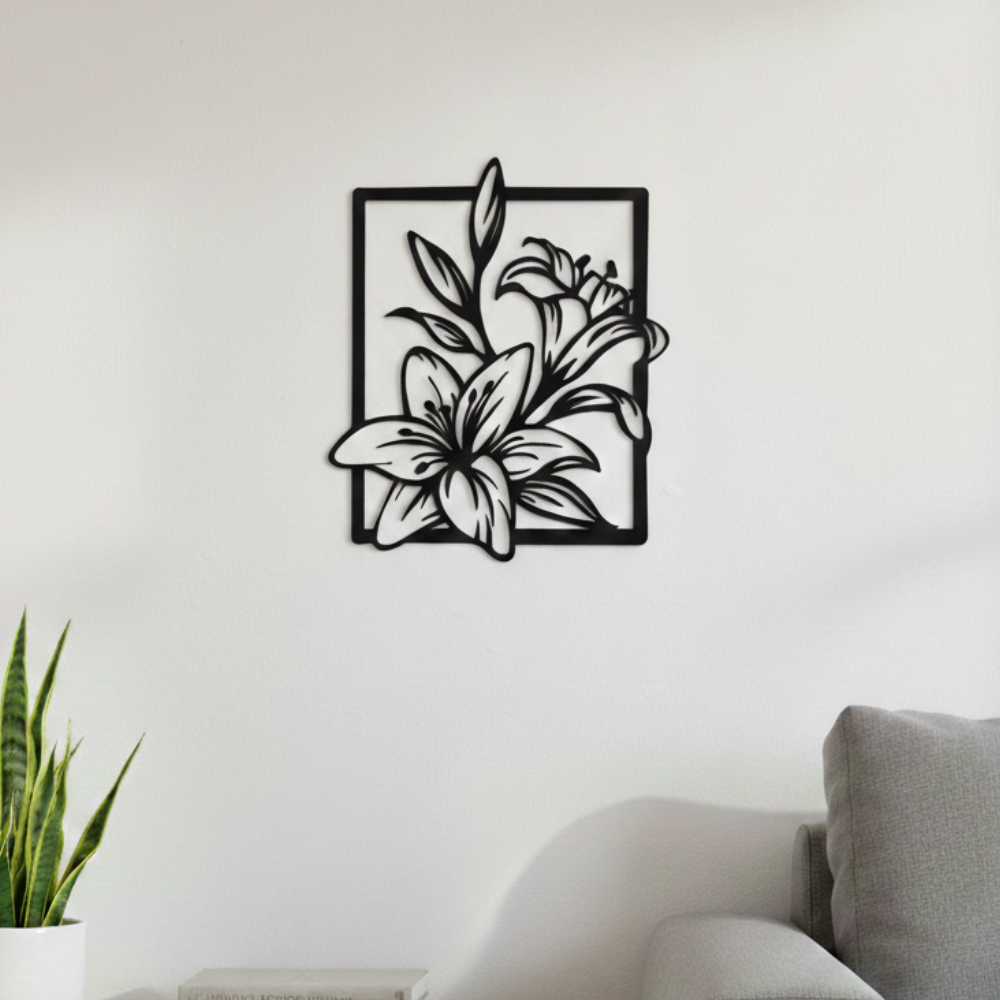 Cadre motif fleurs